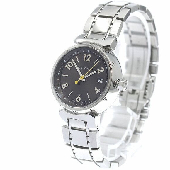 LOUIS VUITTON Tambour Q1211 Date Brown Dial Quartz Ladies Watch_869824 - Picture 1 of 12